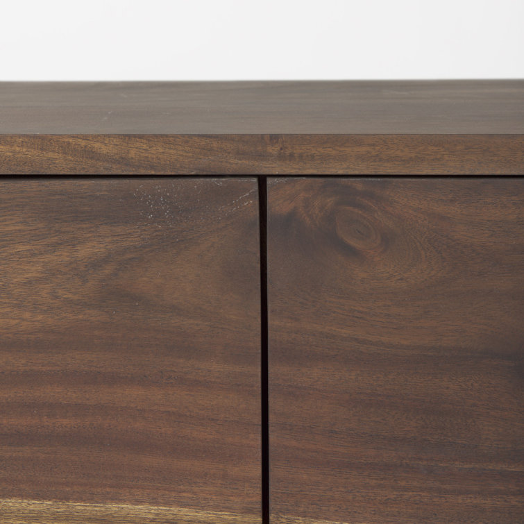 Rundle 68.9'' Brown Wood and Black Resin Sideboard