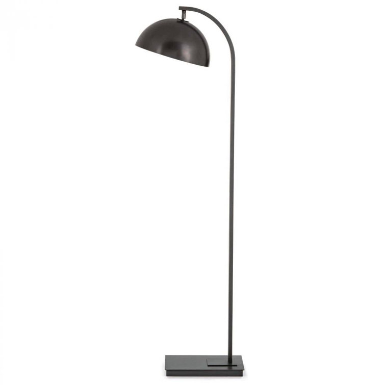 Arcadian Adjustable Oil-Rubbed Bronze Arc Floor Lamp with Metal Shade