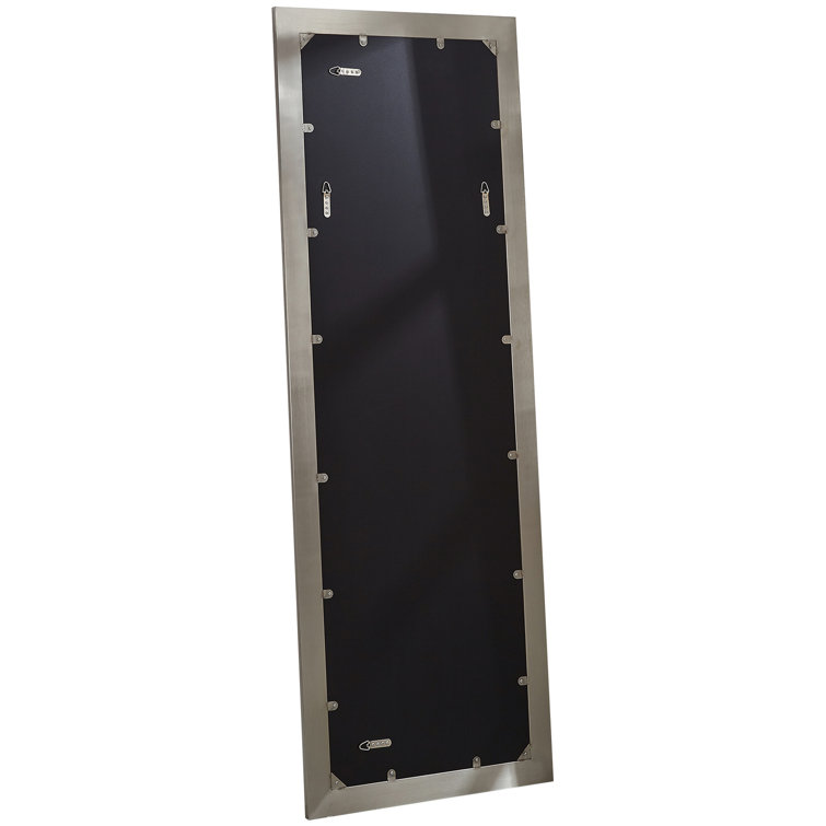 Elegance Full-Length Rectangular Silver-Gold Floor Mirror