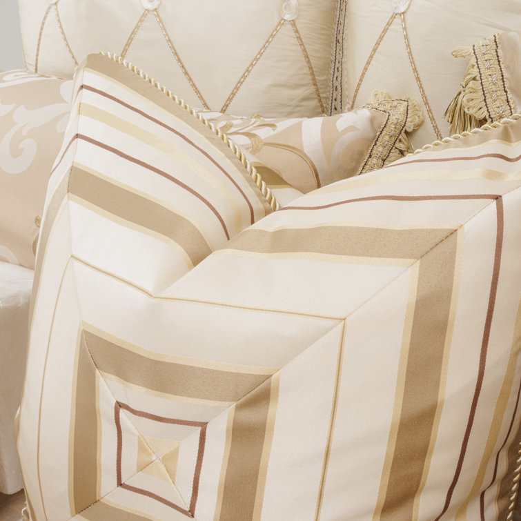 Luxembourg Cream and Gold King Comforter Set