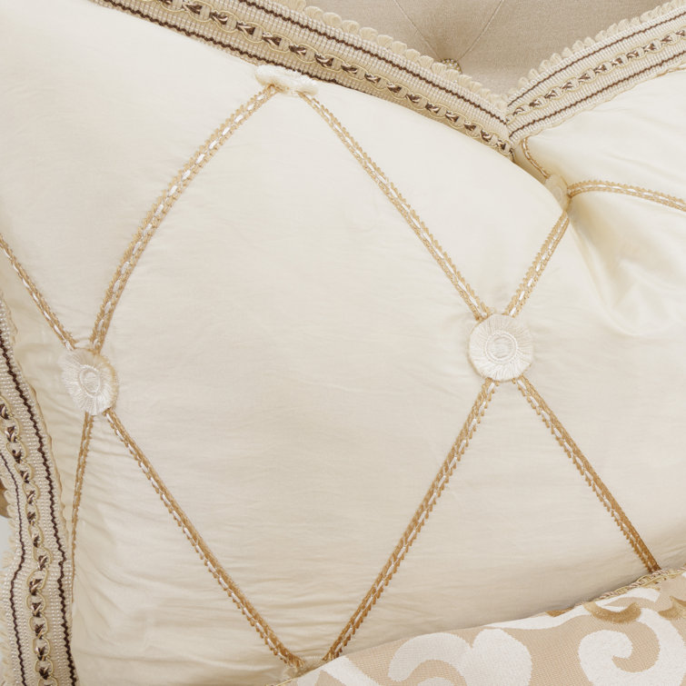 Luxembourg Cream and Gold King Comforter Set