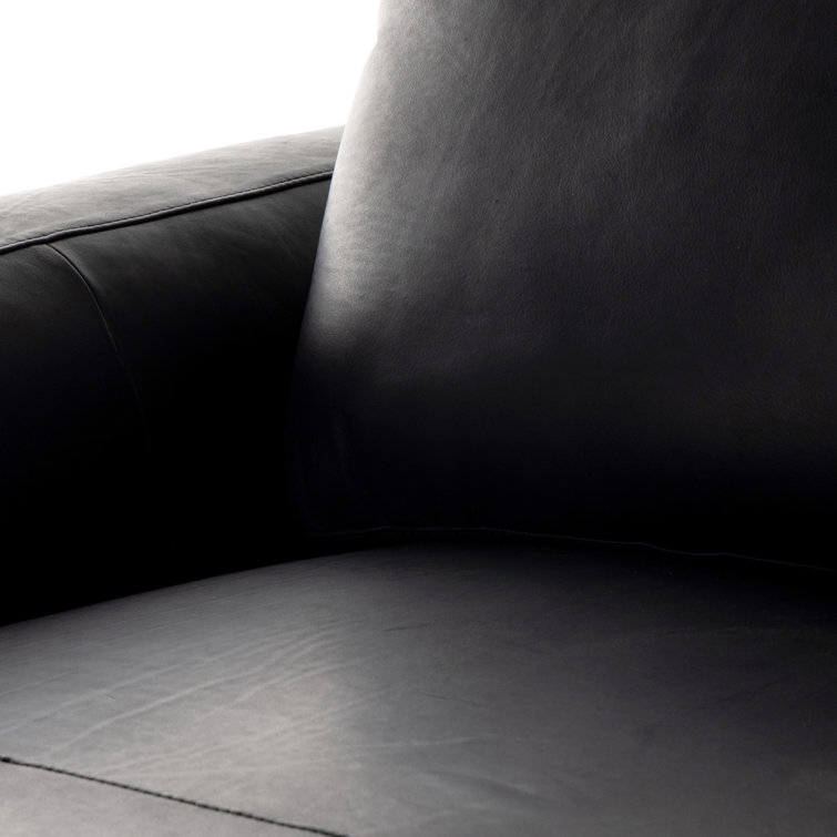 Colt Dark Brown Leather 4-Piece Chaise Sectional