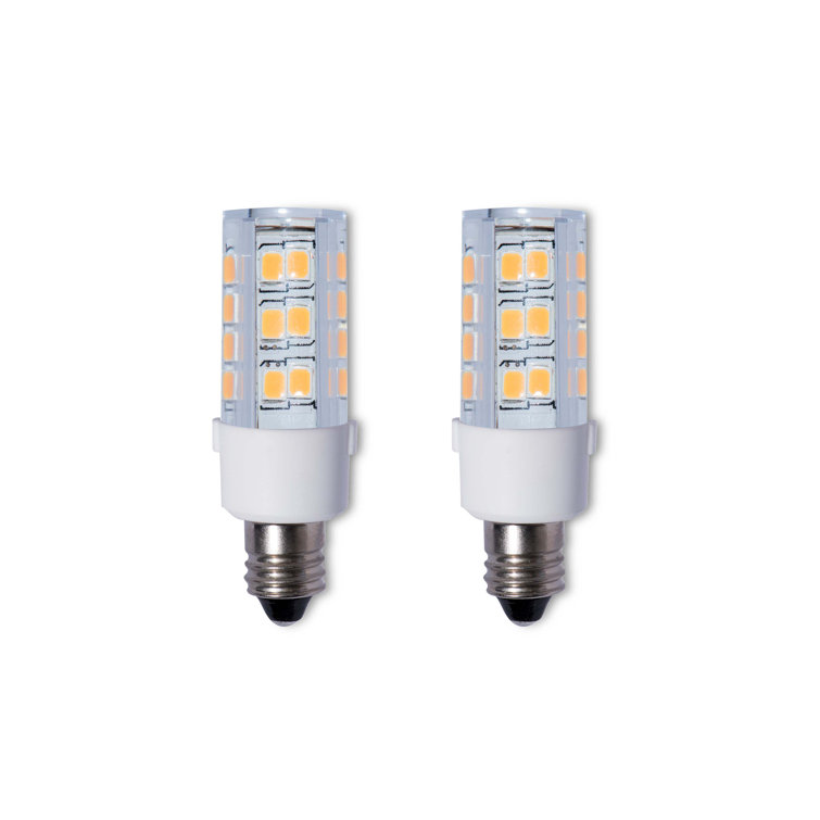 Clear Dimmable LED Candelabra Bulb 3000K 2-Pack