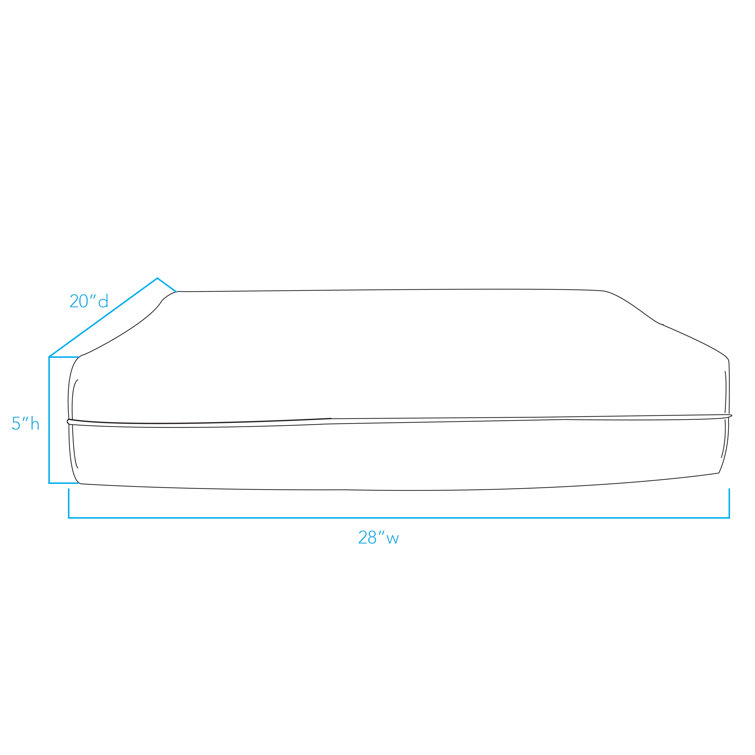 Small Blue Striped Orthopedic Outdoor Elevated Pet Bed