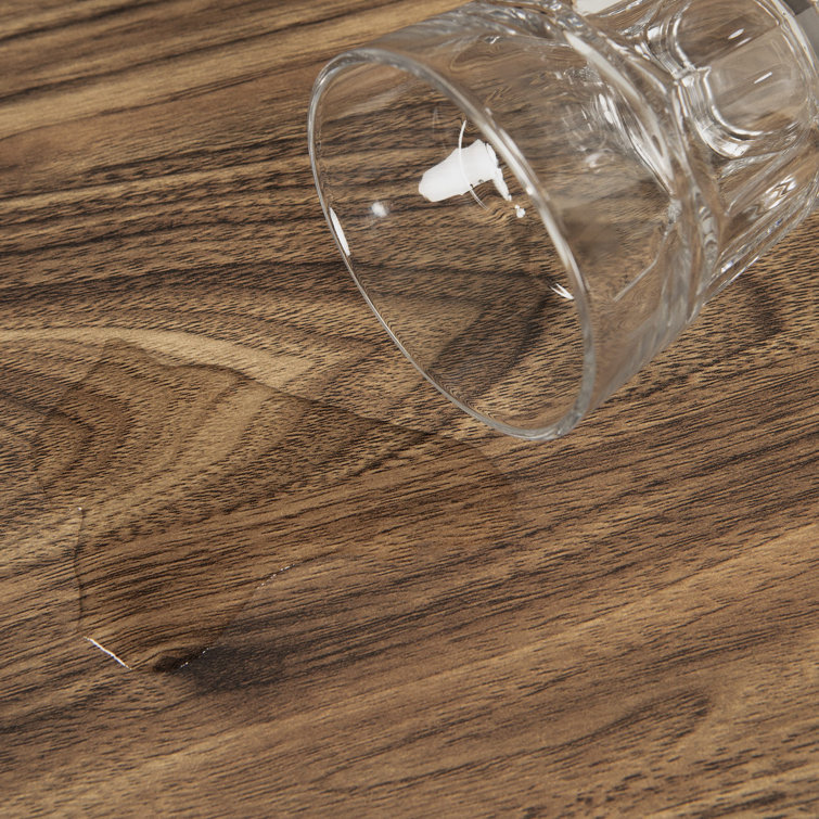 Urban Chic Oval Acacia Wood Coffee Table with Metal Legs
