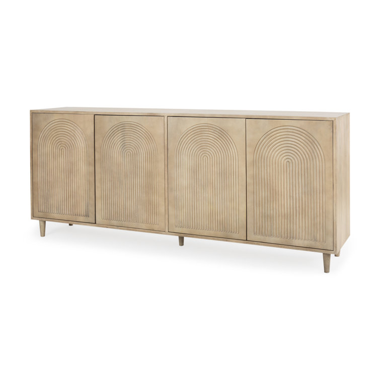 Claudia 71.75'' Light Brown Mango Wood Sideboard