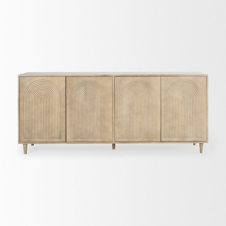 Claudia 71.75'' Light Brown Mango Wood Sideboard