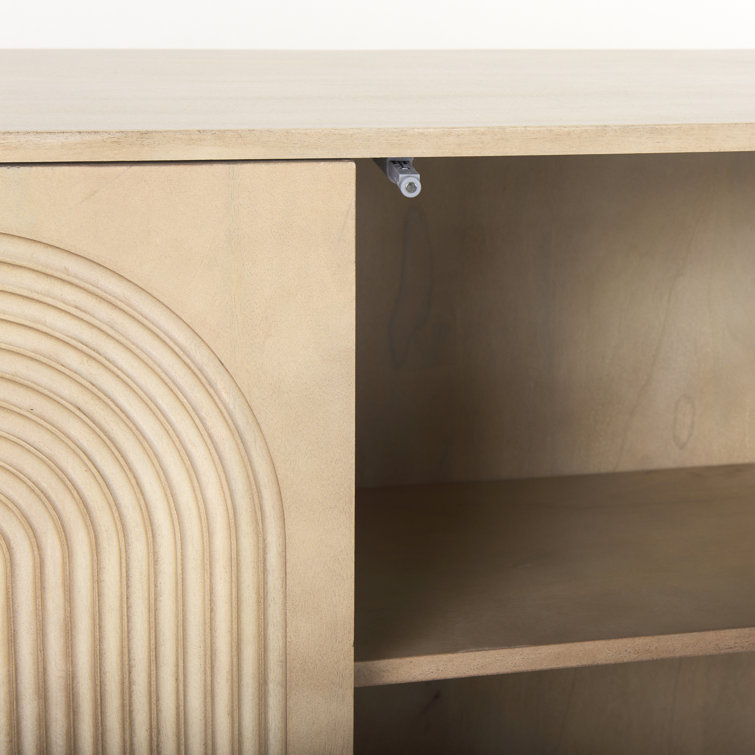 Claudia 71.75'' Light Brown Mango Wood Sideboard