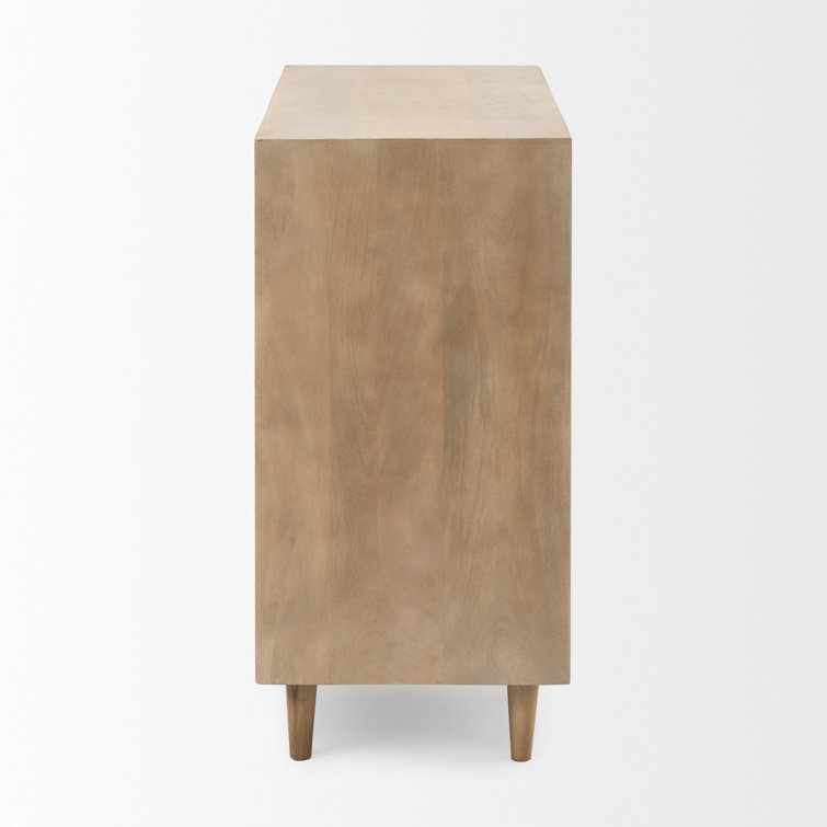 Apia Light Brown Solid Mango Wood Storage Cabinet