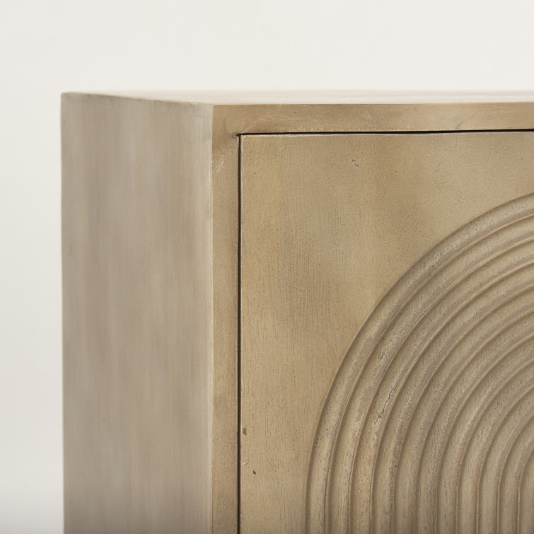 Apia Light Brown Solid Mango Wood Storage Cabinet
