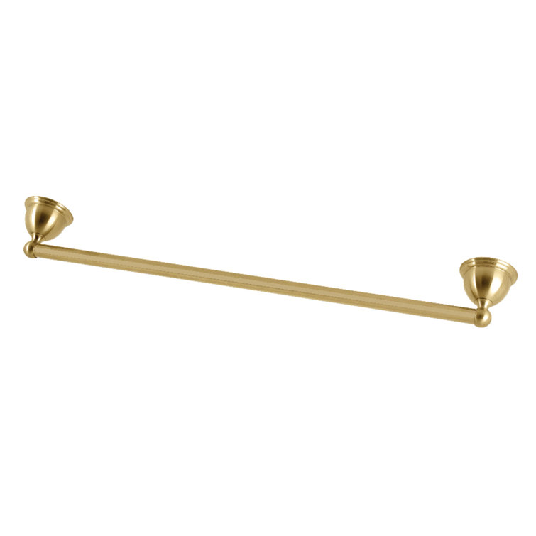 Brushed Brass 24-Inch Wall Mounted Towel Bar