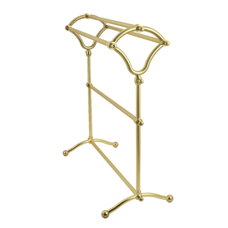 Edenscape Brushed Brass Freestanding Y-Type Towel Rack