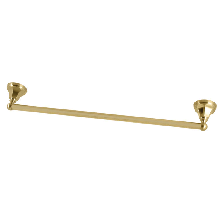 Brushed Brass 24-Inch Wall Mounted Towel Bar