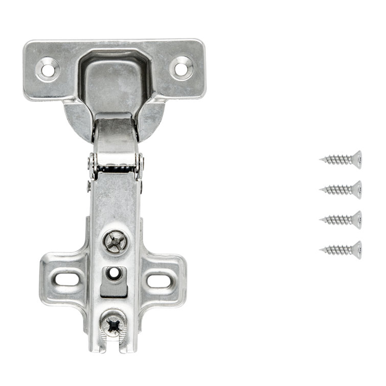 Brushed Nickel Full Overlay Concealed Cabinet Hinge