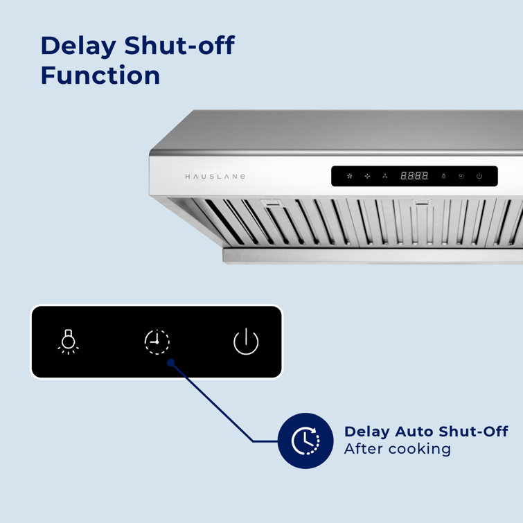 Hauslane 30" Stainless Steel Under Cabinet Range Hood with Baffle Filter