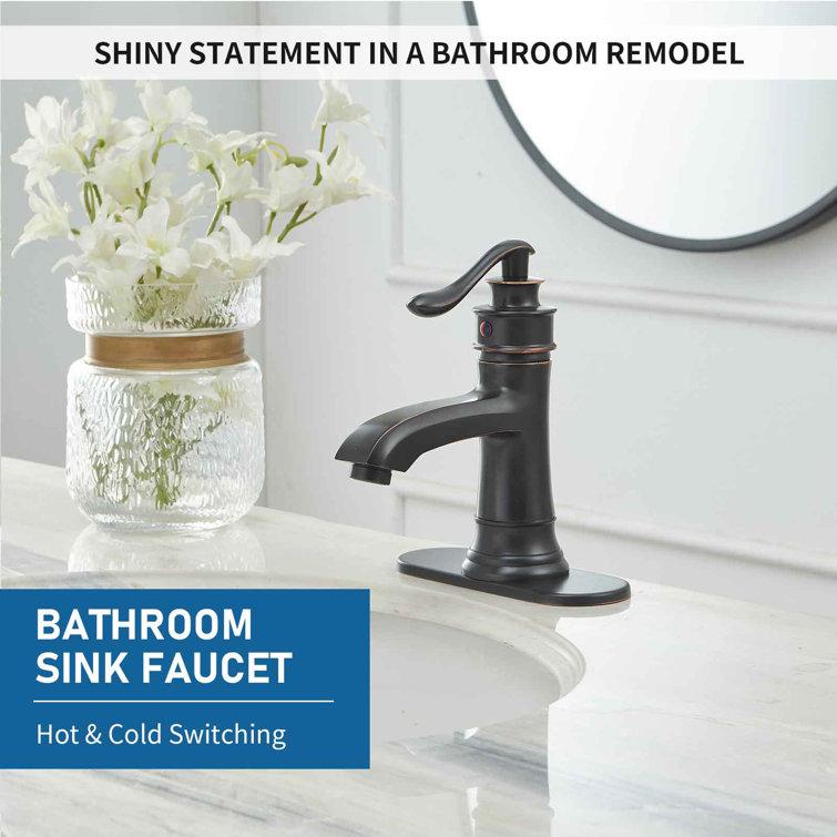 Oil Rubbed Bronze Single Handle Bathroom Faucet with Matte Finish