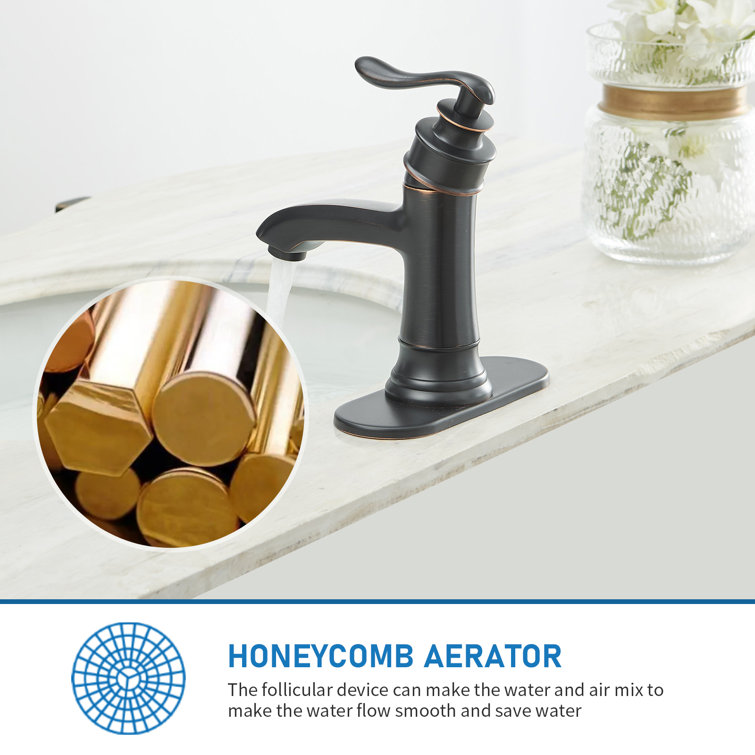 Oil Rubbed Bronze Single Handle Bathroom Faucet with Matte Finish