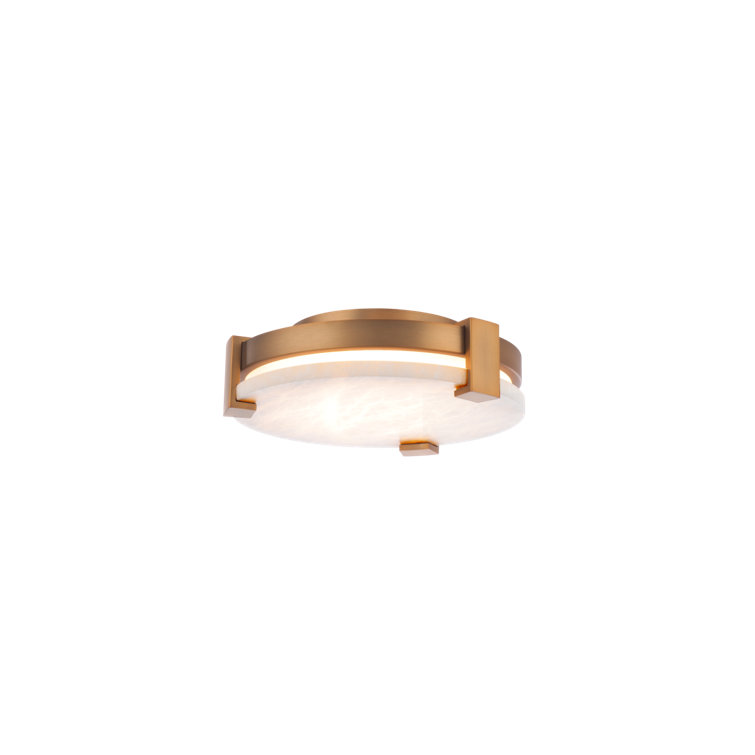 Catalonia Aged Brass 10.63" LED Flush Mount Light