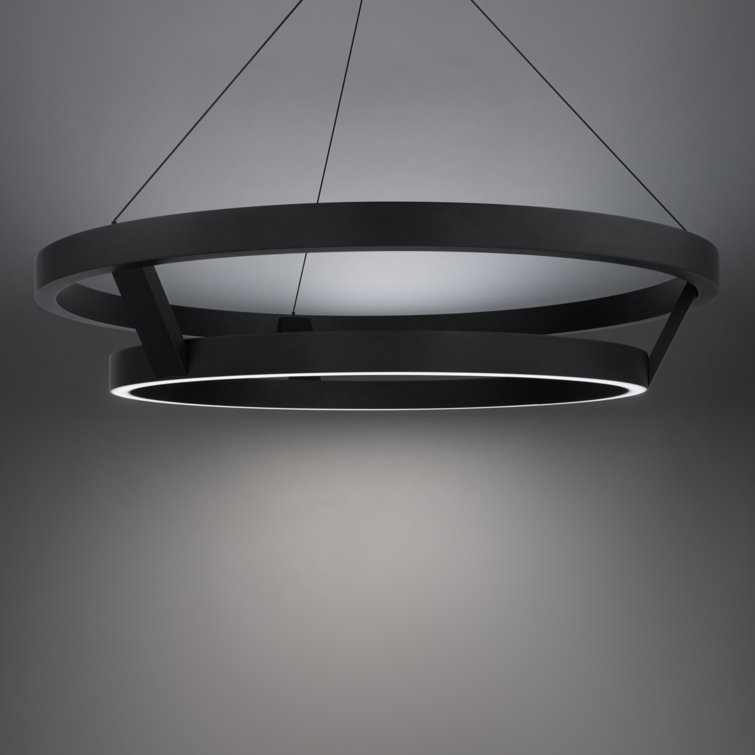 Imperial Black Crystal LED Chandelier with Silicon Diffuser