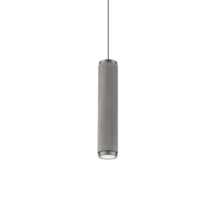 Antique Nickel Glass LED Mini Pendant Light