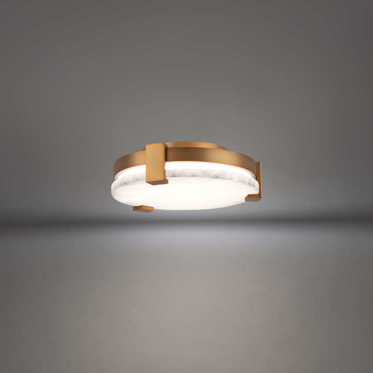 Catalonia Aged Brass 10.63" LED Flush Mount Light