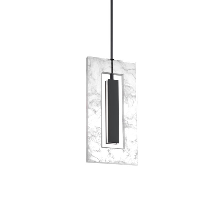 Cambia Black Glass LED Mini Pendant Light