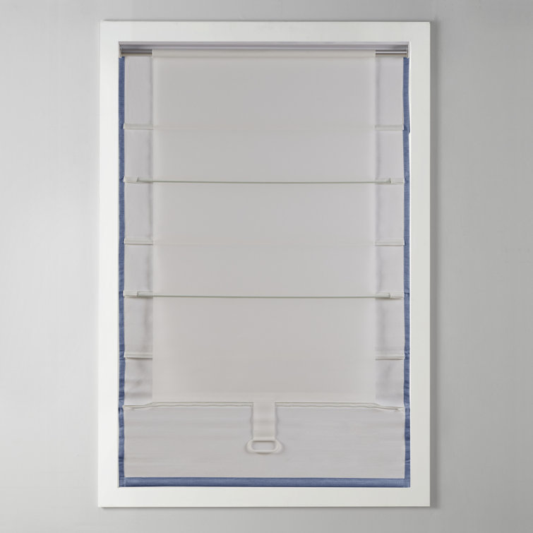Ivory Faux Silk Cordless Blackout Roman Shade 31" x 64"