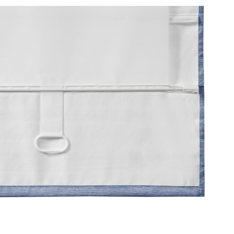 Ivory Faux Silk Cordless Blackout Roman Shade 31" x 64"