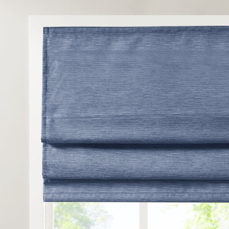 Ivory Faux Silk Cordless Blackout Roman Shade 31" x 64"
