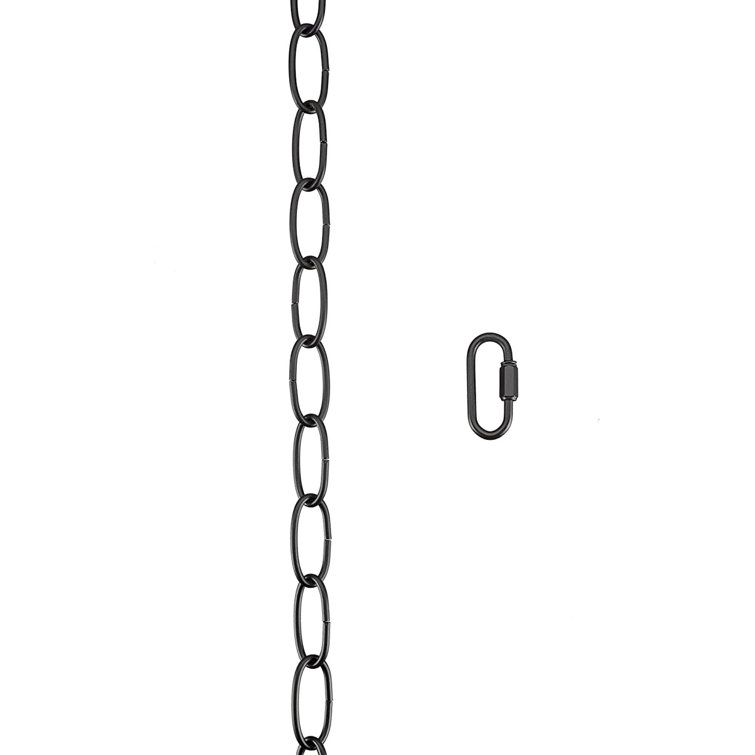 Matte Black 6-Foot Heavy Duty Steel Chain with Quick Link