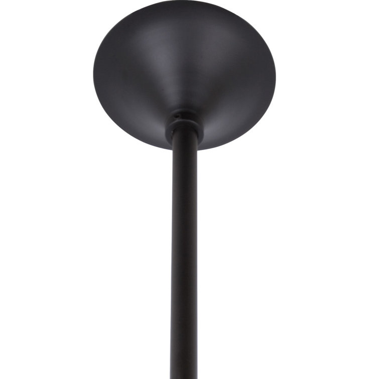 20" Black Metal Ceiling Fan Downrod