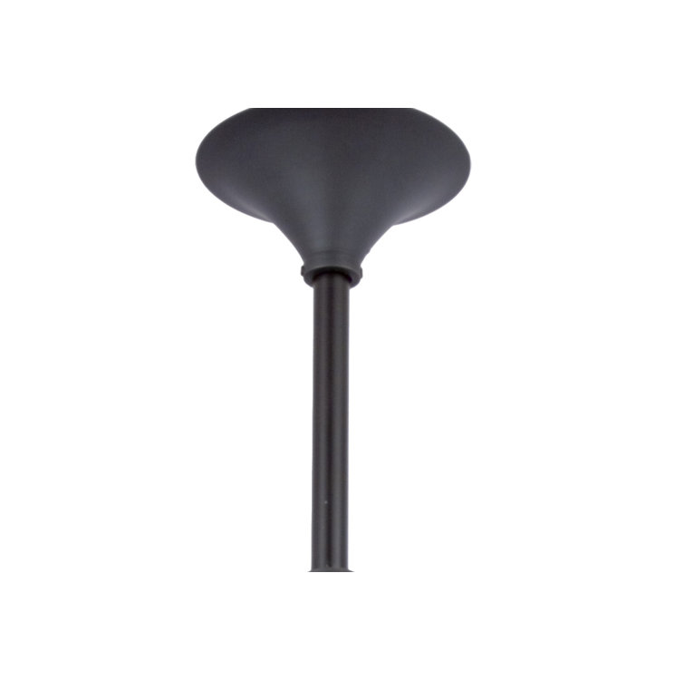 20" Black Metal Ceiling Fan Downrod