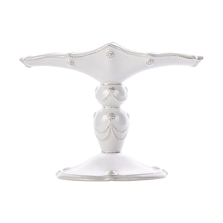 White Ceramic Berry & Thread Menorah
