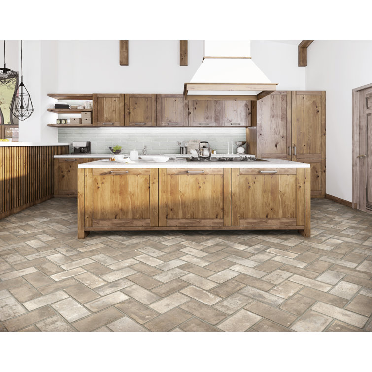Capella Ivory 5'' x 10'' Matte Porcelain Brick Look Tile