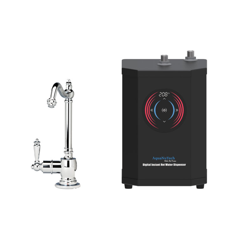 Chrome Traditional Hook Spout Hot Water Filtration Faucet