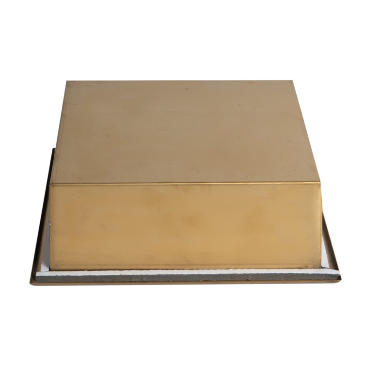 12" x 12" Brushed Gold Stainless Steel Shower Niche