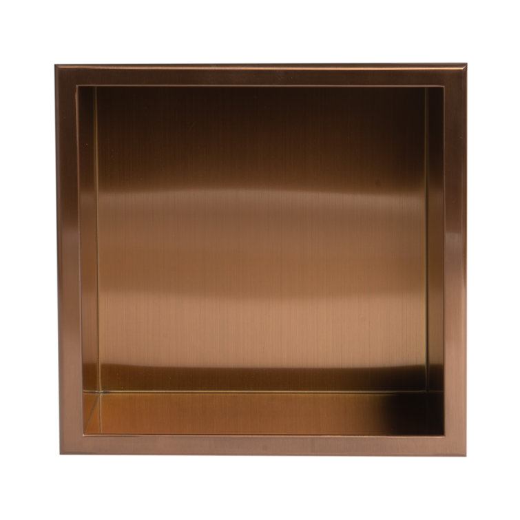 Brushed Copper Stainless Steel Wall Mounted Shower Niche