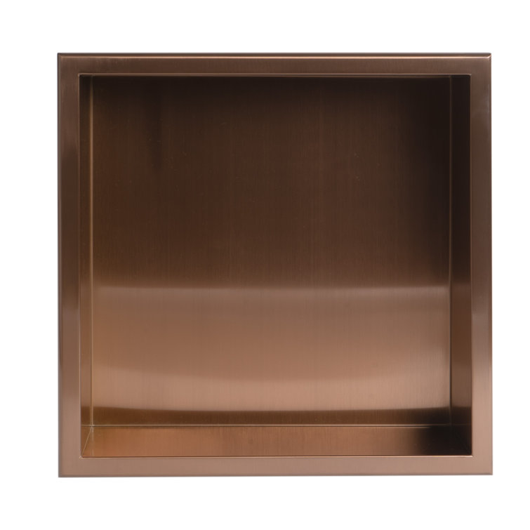 Brushed Copper Stainless Steel Wall Mounted Shower Niche