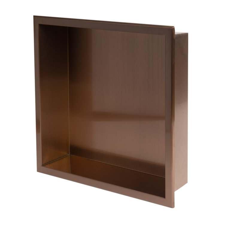 Brushed Copper Stainless Steel Wall Mounted Shower Niche