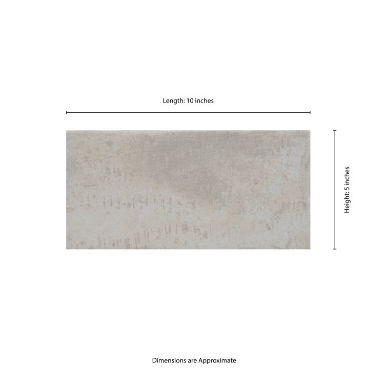 Capella Ivory 5'' x 10'' Matte Porcelain Brick Look Tile
