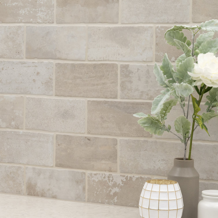 Capella Ivory 5'' x 10'' Matte Porcelain Brick Look Tile