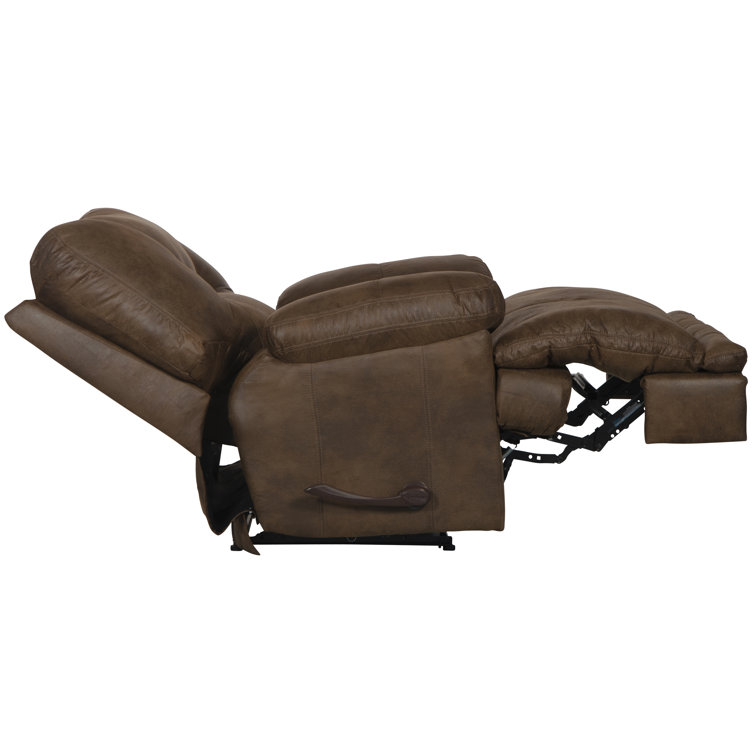 Elk Brown 42" Faux Leather Traditional Recliner