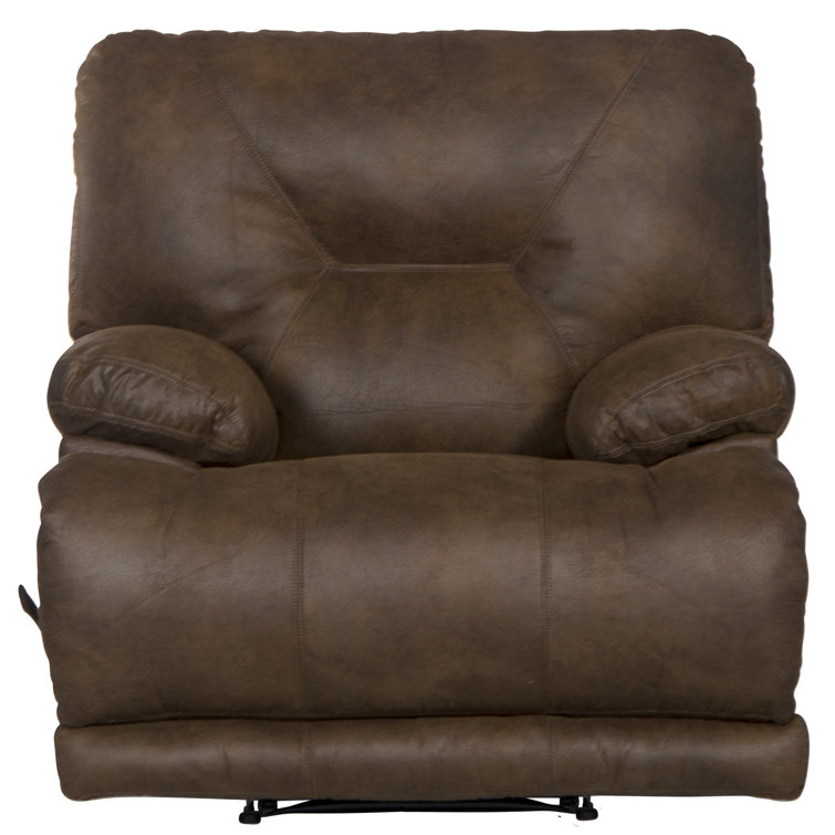Elk Brown 42" Faux Leather Traditional Recliner