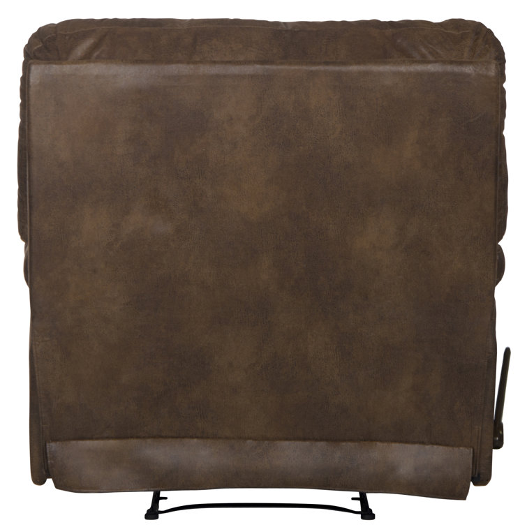 Elk Brown 42" Faux Leather Traditional Recliner