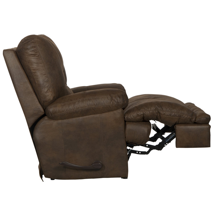 Elk Brown 42" Faux Leather Traditional Recliner