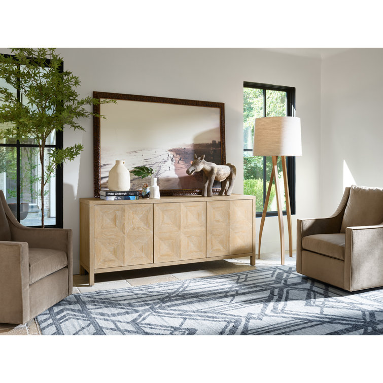 Natural Oak 76" Modern Farmhouse Media Console