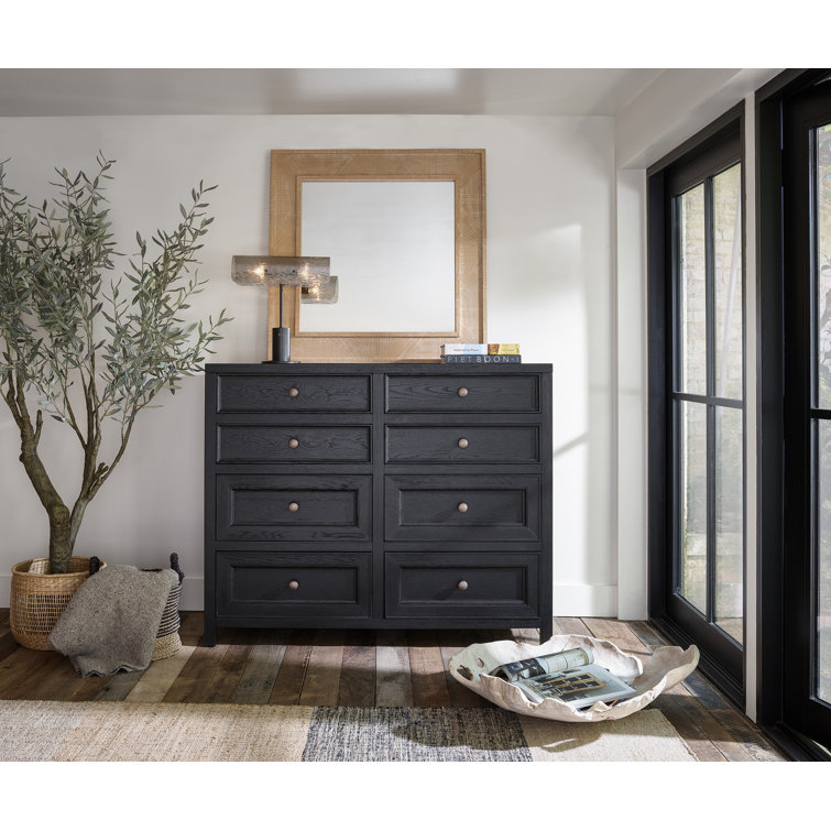 Rustic Natural Oak Square Vanity Mirror with Aged Pewter Accents