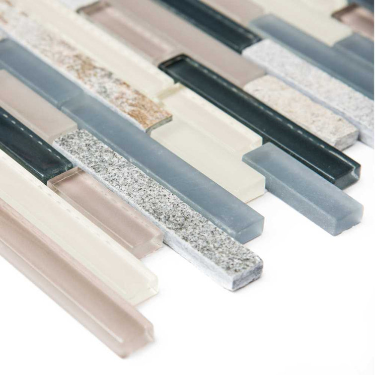 Victory Brick 1" x 3" Glass Mosaic Tile