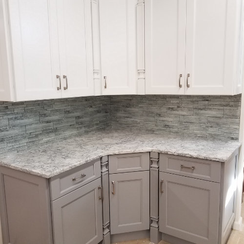 Birch Wood Grain Glass Wall Tile for Kitchen and Bathroom