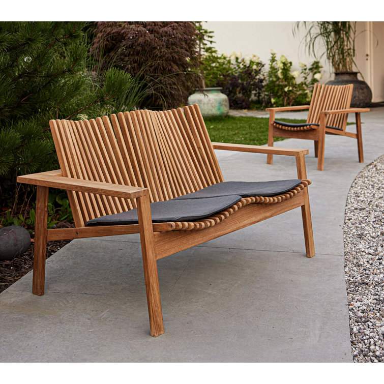 Amaze Teak Dining Chair with Grey Cushions